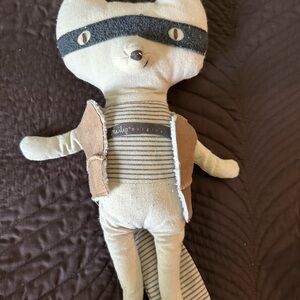 Charming Brown and Gray Stuffed Raccoon Toy